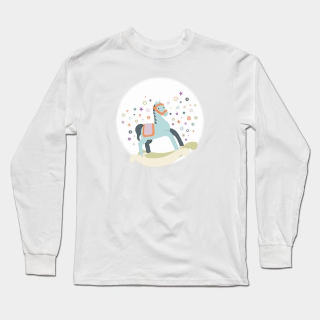 Rocking Horse Long Sleeve T-Shirt by PolitaStore